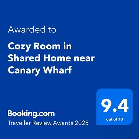 Cozy Room In Shared Home Near Canary Wharf Лондон Экстерьер фото